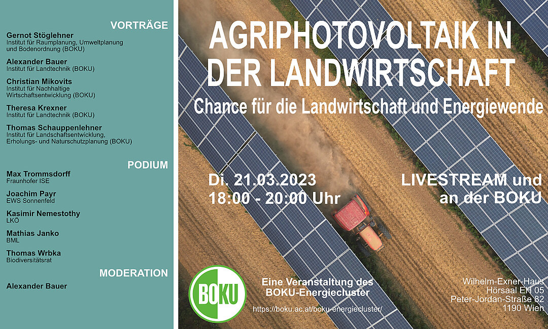 Agriphotovoltaik: Chance für Landwirtschaft und Energiewende, Boku Wien franz